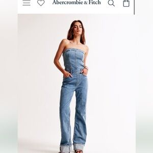Nwt Abercrombie small regular length denim jumpsuit